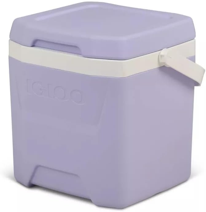 Igloos Cooler Hard-Sided Ice Chest, Insulated Portable Cooler, Heavy-Duty, Leak-Resistant Lid, Lightweight Ergonomic Handle