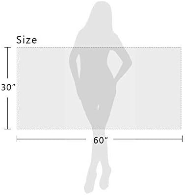 JML Microfiber Bath Towels, 2 Pack, 30" x 60", Oversized, Large, Soft, Super Absorbent and Fast Drying Bathroom Towel Set for Sport, Fitness, Yoga (Green-Floral Embossed)