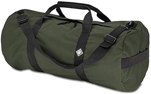 Diamond Ripstop Duffle Bags, Ultra Tough & Tear Resistant, Reinforced Stitching, Weatherproof, Packable Foldable Duffle Bag for Traveling