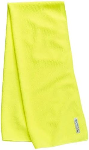 BUILTCOOL Adult Cooling Towel - Men & Women Chilly, Lightweight, Soft, Neck and Face Cooling Towel for Sport, Camping, Hunting, One Size, Hi Vis Safety Yellow, 3 Pack