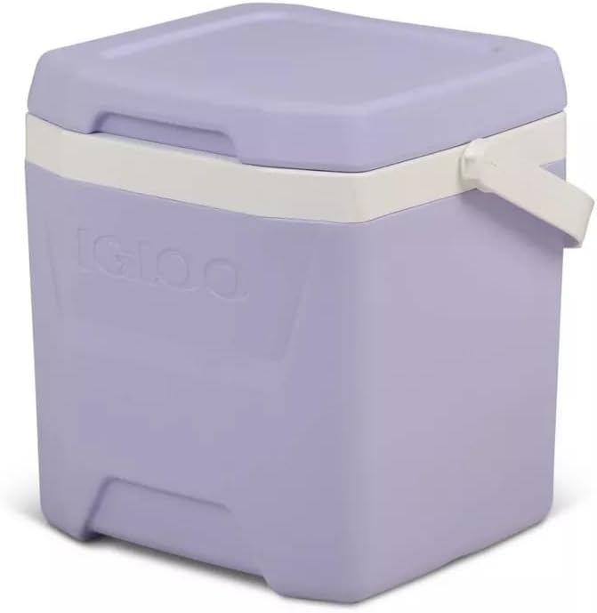Igloos Cooler Hard-Sided Ice Chest, Insulated Portable Cooler, Heavy-Duty, Leak-Resistant Lid, Lightweight Ergonomic Handle