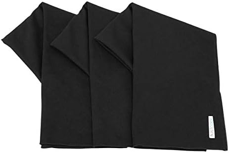 BUILTCOOL Adult Cooling Towel - Men & Women Chilly, Lightweight, Soft, Neck and Face Cooling Towel for Sport, Camping, Hunting, One Size, Black, 3 Pack