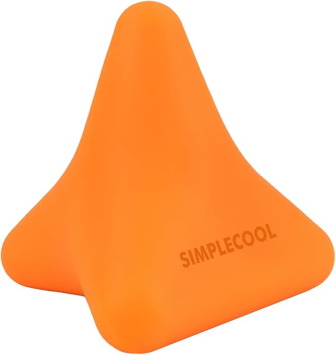 Trigger Point Massage Tool. Massager Ball for Deep Tissue Myofascial Release Physical Therapy Foot Plantar Fasciitis Pain Relief Muscle Knot Psoas Hip Flexor Iliacus Release. 3×2.6 in (Orange)
