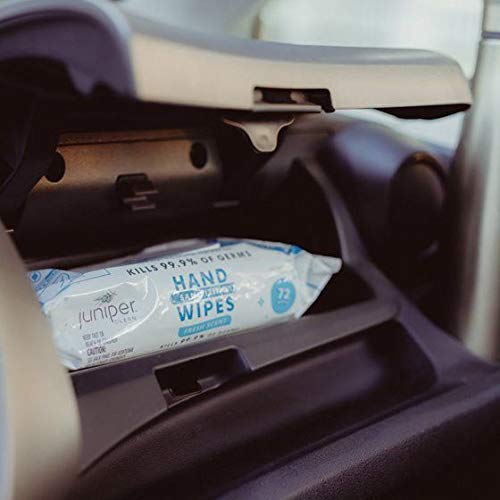 1 Pack Hand Sanitizing Wipes, Alcohol Free 72 Count Disposable Hand Sanitizer Wipes, Fresh Scent, Lint Free & Durable