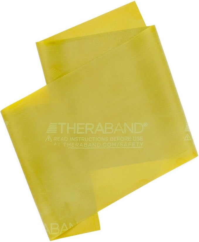 THERABAND Resistance Band, Black, Special Heavy, 50-Yard Roll, Latex Elastic Band for Exercise