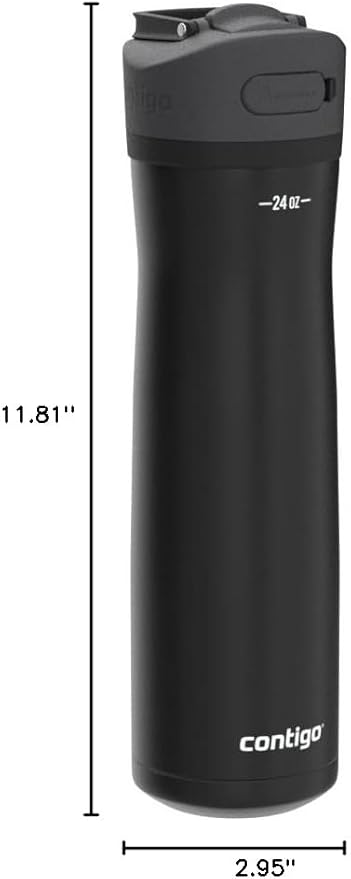 Contigo Ashland 2.0 Water Bottle with AUTOSPOUT Lid 24oz. Licorice