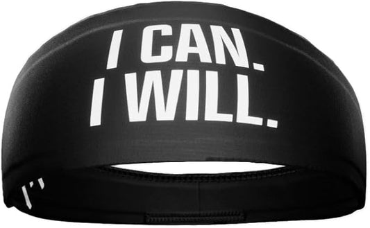 Unisex Headband/Sweatband. Best for Sports, Fitness, Working Out, Yoga. Tapered Design. Reversible.