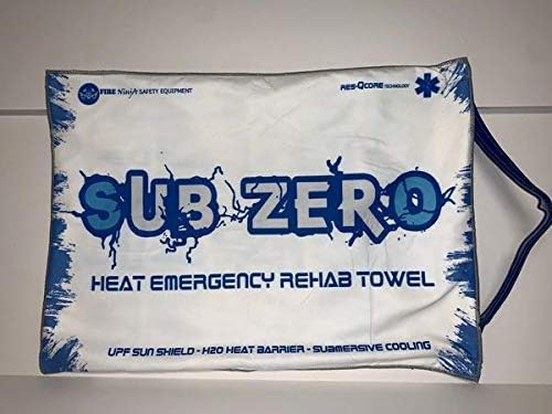 FIRE NINJA Subzero Rehab Cooling Towel | UPF Sun Shield - H20 Heat Barrier - Submersive Cooling (19.5" x 14")