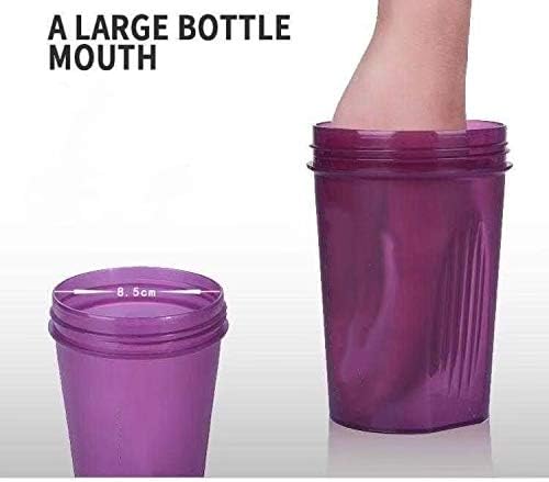 Protein Shaker Bottle w. Classic Loop Top & Stainless Whisk Ball-Perfect for Protein Shakes and Pre Workout-BPA Free-(16 oz,Purple)