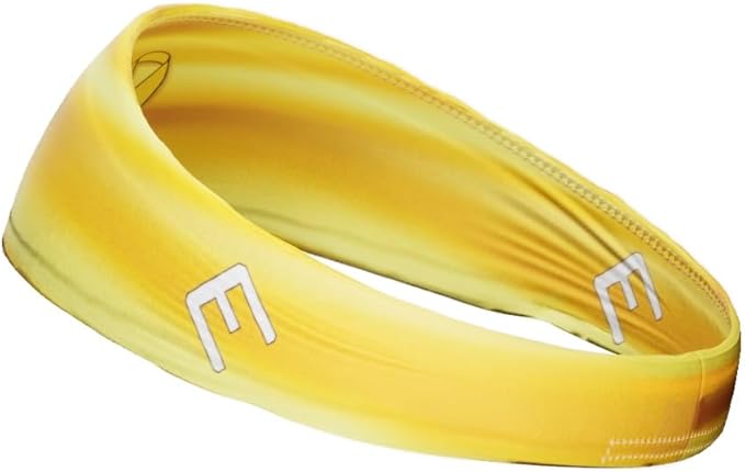 Unisex Headband/Sweatband. Best for Sports, Fitness, Working Out, Yoga. Tapered Design. Reversible.