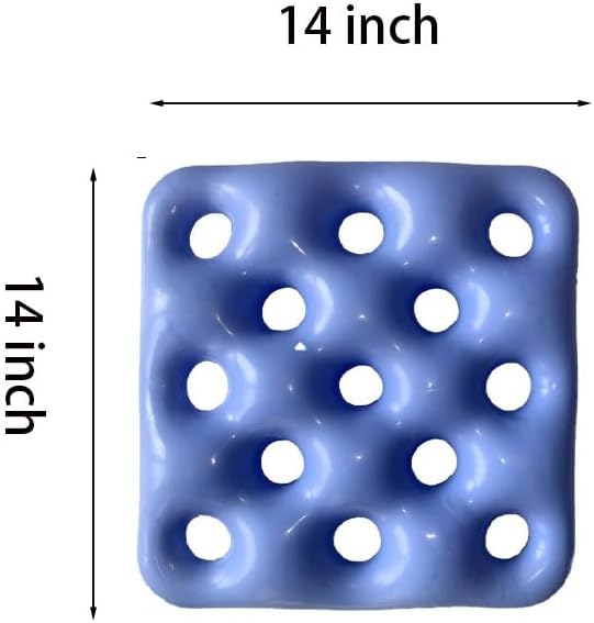 Inflatable seat Waffle Cushions for Sitting air Pillow seat Cushion for Chair & Wheelchair Pressure Sores Waffle Cushion Pressure Relief - Silicone Material (Pink)