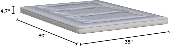 Dr.Futon Japanese Floor Futon Mattress Mat Extra Thick Folding Roll Up Bed for Guest,Lounger and Tavel