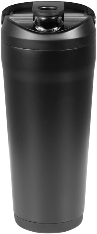 HydroJug 24 oz New Stainless Steel Shaker – Insulated, Leakproof, BPA-Free with Silent Mixing Grate – No Clumps, No Noise – Premium Shaker for Fitness, Sports & Everyday Use, Black