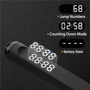 Jump Rope With Counter and App - Tangle-Free Rapid Speed Skipping Rope for Fitness, Home Exercise, Workout - Gifts for Adults, Women, Men, Kids