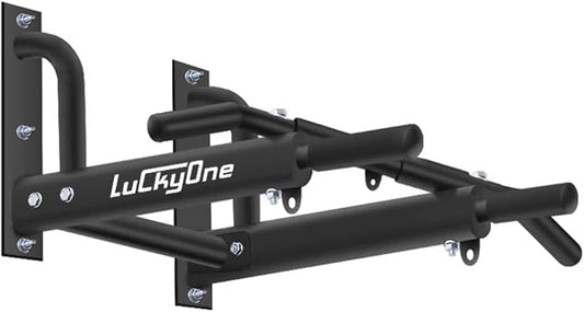 Wall Mount Pull Up Bar, Heavy Duty Steel Joist Mount Chin Up Bar, Pull-Up Bar With Wood Mount and Wall Mount Screws