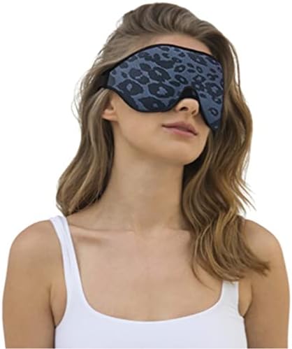 2023 Fashion Sleep Mask, Sleeping Mask for Women, 100% Blackout Eye Mask, Soft Covering Strong Light, Suitable for Travel/Yoga/Nap (Leopard Print)