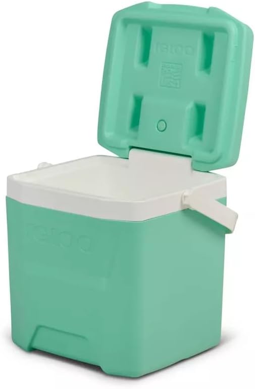 Igloos Cooler Hard-Sided Ice Chest, Insulated Portable Cooler, Heavy-Duty, Leak-Resistant Lid, Lightweight Ergonomic Handle