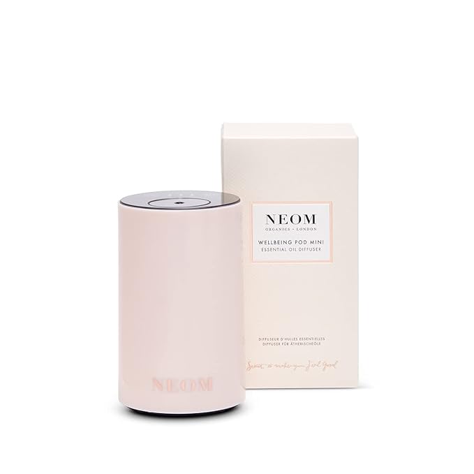 NEOM – Portable Wellbeing Pod Mini Essential Oil Diffuser Nude | Rechargeable USB & Waterless | Aromatherapy Oil Diffuser for Small Spaces