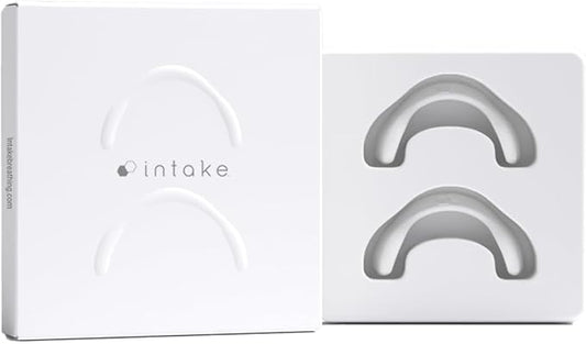 Intake Breathing Extra Intake Bands (Pack of 2), Small-Medium (M1), Matte White. (Tabs NOT Included)