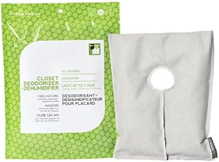 Ever Bamboo Closet Deodorizer & Dehumidifier w/Natural Bamboo Charcoal (130 g x 2)