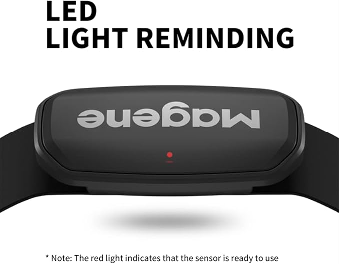 Magene H303 Heart Rate Monitor, Heart Rate Sensor Chest Strap, Protocol ANT+/Bluetooth, Compatible with iOS/Android APPs