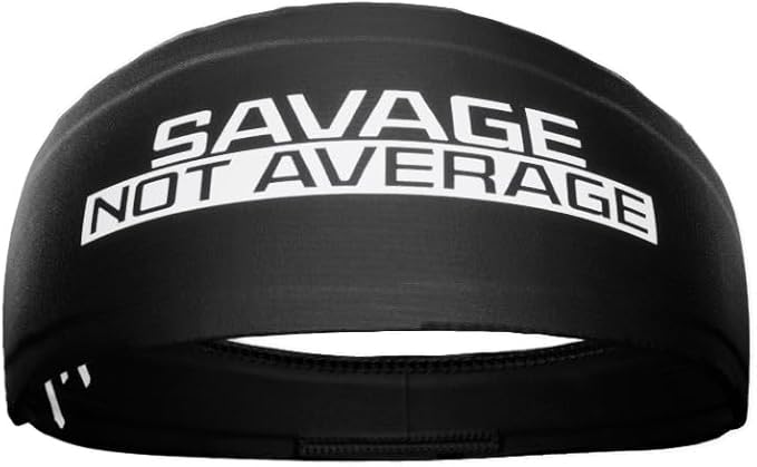 Unisex Headband/Sweatband. Best for Sports, Fitness, Working Out, Yoga. Tapered Design. Reversible.