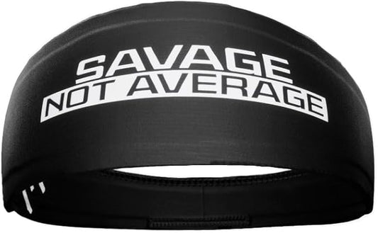 Unisex Headband/Sweatband. Best for Sports, Fitness, Working Out, Yoga. Tapered Design. Reversible.