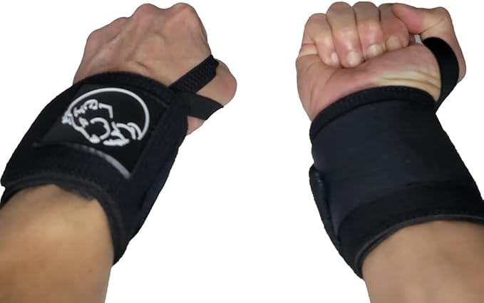 Premium Wrist Wraps for Weightlifting, BMG Premium 18” Wrist Wraps (pair) with Thumb Loop, Sturdy and Comfortable
