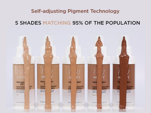 Hey Honey Trick and Treat CC² Cream SPF 46 | Active Moisturizing Color Correcting Cream with Honey & Propolis | Best Cover For Rosacea, Skin Redness & Mature Skin | 1 oz (Tan Tone)