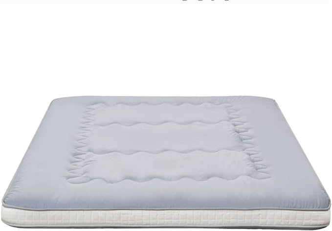 Dr.Futon Japanese Floor Futon Mattress Extra Thick Folding Roll Up Bed Topper Mat for Guest,Lounger and Tavel