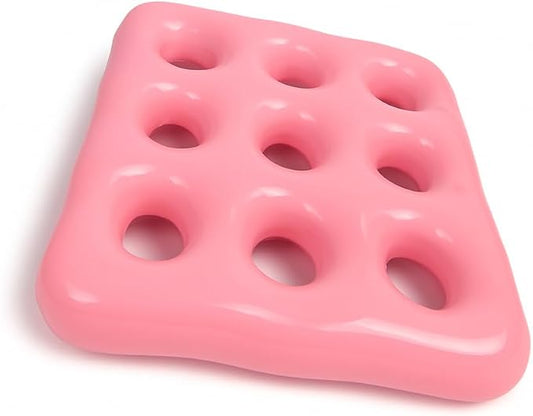 Inflatable seat Waffle Cushions for Sitting air Pillow seat Cushion for Chair & Wheelchair Pressure Sores Waffle Cushion Pressure Relief - Silicone Material (Pink)