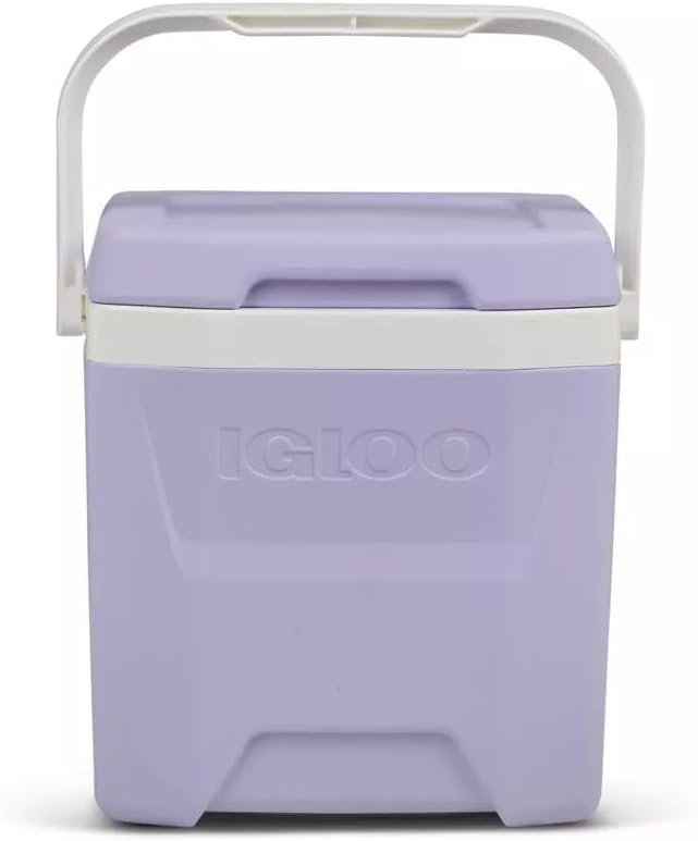 Igloos Cooler Hard-Sided Ice Chest, Insulated Portable Cooler, Heavy-Duty, Leak-Resistant Lid, Lightweight Ergonomic Handle