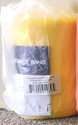 Therapist’s Choice® Professional Non-Latex Resistance Bands for Upper and Lower Body Exercise Workouts, Physical Therapy, Lower Pilates, and Rehab, 25 Yard (75 Feet) Roll Bulk Roll