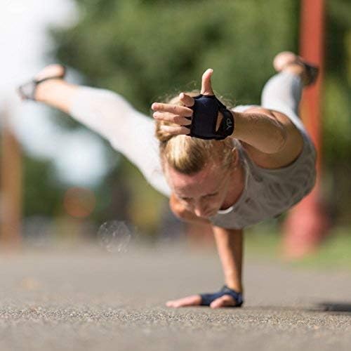 YogaPaws Elite Padded Anti Slip Grip Gloves for Women and Men for Yoga, Power Yoga, Pilates, Cycling, Crossfit, Outdoor Exercise, Weight Training and for Sweaty Hands