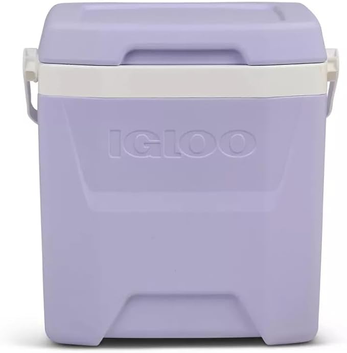 Igloos Cooler Hard-Sided Ice Chest, Insulated Portable Cooler, Heavy-Duty, Leak-Resistant Lid, Lightweight Ergonomic Handle