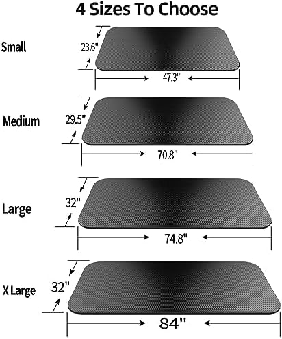 Bike Mat,Treadmill Mat,For Walking Pad,Elliptical,Exercise Bikes, Stationary Cycles,Spin Bike,Under Exercise Bike Trainer Pad for Indoor Stationary Gym Fitness Equipment Hardwood Floor Protector