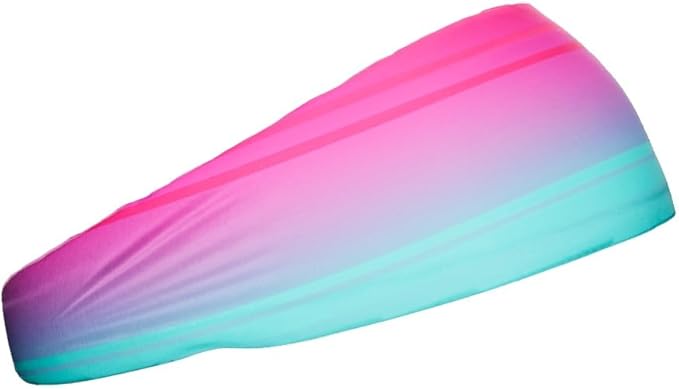 Unisex Headband/Sweatband. Best for Sports, Fitness, Working Out, Yoga. Tapered Design. Reversible.