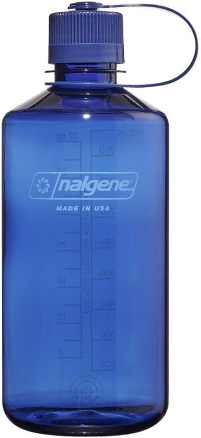 Nalgene Leak Proof Tritan BPA-Free Water Bottle - 32 oz Narrow Mouth - Made in the USA for Outdoor Use & Daily Hydration (Denim)