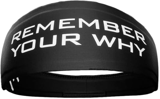 Unisex Headband/Sweatband. Best for Sports, Fitness, Working Out, Yoga. Tapered Design. Reversible.