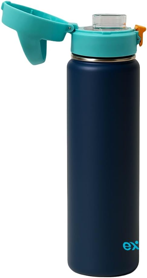 22oz Insulated Stainless Steel reusable hydration Water Bottle with chug lid for sports and healthy lifestyle - leakproof lid, Sweat-proof BPA Free to Keep Beverages Cold or Hot (Blush Pink)