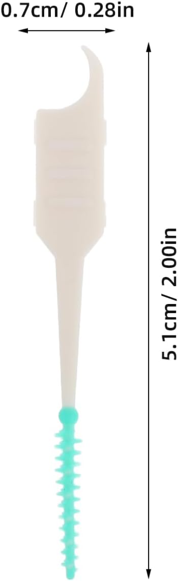 Interdental Brush Refills 300pcs for Tooth Cleaning Gentle on Gums Travel-Size Compact and Portable