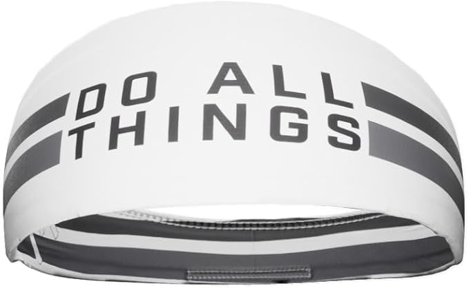 Unisex Headband/Sweatband. Best for Sports, Fitness, Working Out, Yoga. Tapered Design. Reversible.