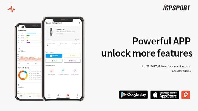 iGPSPORT Heart Rate Monitor Armband HR70, Bluetooth 5.0 ANT+ arm Heart Rate Monitor, 65H Battery Life and HR Zone LED Indicator (Black)