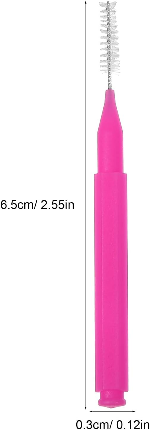 100PCS Braces Brushes Interdental Brushes Braces Flossers Braces Brush for Cleaner Toothpick Dental Flossing Head Oral Flosser Dental Picks for Teeth Cleaning(10 Colors)