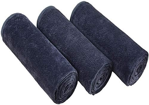 Gym Towels for Men & Women Microfiber Sports Towel Set Fast Drying & Absorbent Workout Sweat Towels for Fitness,Yoga, Golf,Camping 3-Pack Gift Present