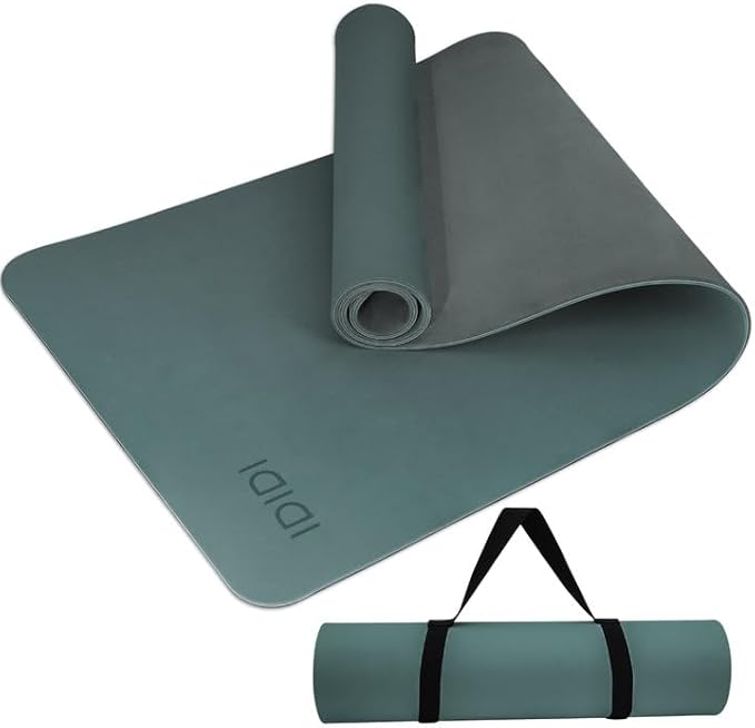 Yoga Mat with Strap,Non-Skid Workout Mat,8mm Thick Yoga Mat,POE Yoga Mats for Women Men Kids,Exercise Mat with Easy-Cinch,72"x24"x0.32” (183x61x0.8cm)