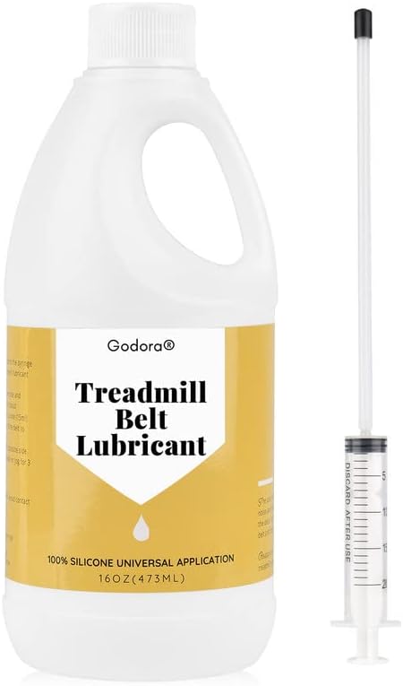 100% Silicone Treadmill Lubricant/Treadmill Lube, 16 Ounces Premium Silicone Oil for Treadmill Belt Lubrication, Easy to Apply Treadmill Belt Lubricant Oil, Suitable for All Type of Treadmill Belts