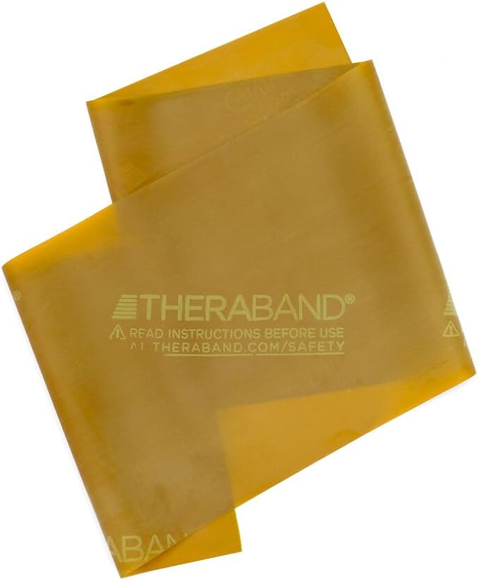THERABAND Resistance Band, Black, Special Heavy, 50-Yard Roll, Latex Elastic Band for Exercise