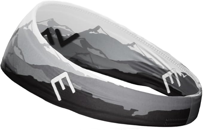 Unisex Headband/Sweatband. Best for Sports, Fitness, Working Out, Yoga. Tapered Design. Reversible.