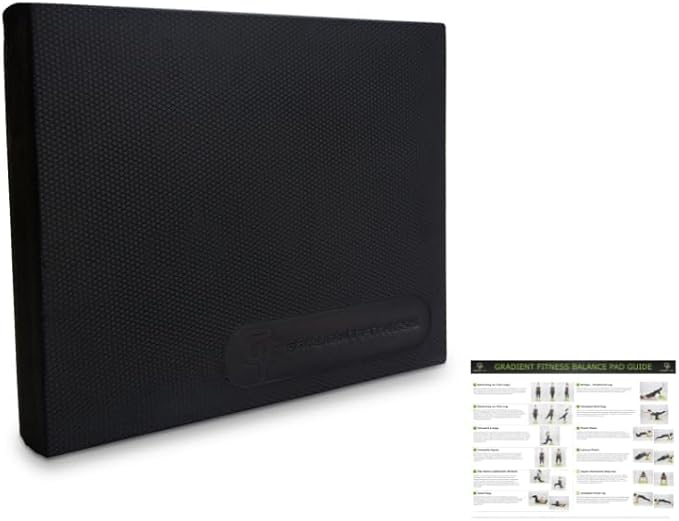 Gradient Fitness Balance Pad Foam Board Stability Cushion Exercise Trainer for Balance, Stretching, Physical Therapy, Mobility, Rehabilitation and Core Strength Training